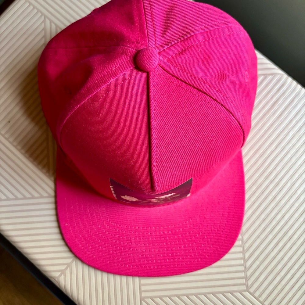 Vans Bragg Jazzy Pink Snapback Hat in Hot Pink NWOT Floral Graphic 🌸🌹🌺🌷🪷🌼 - Picture 6 of 13